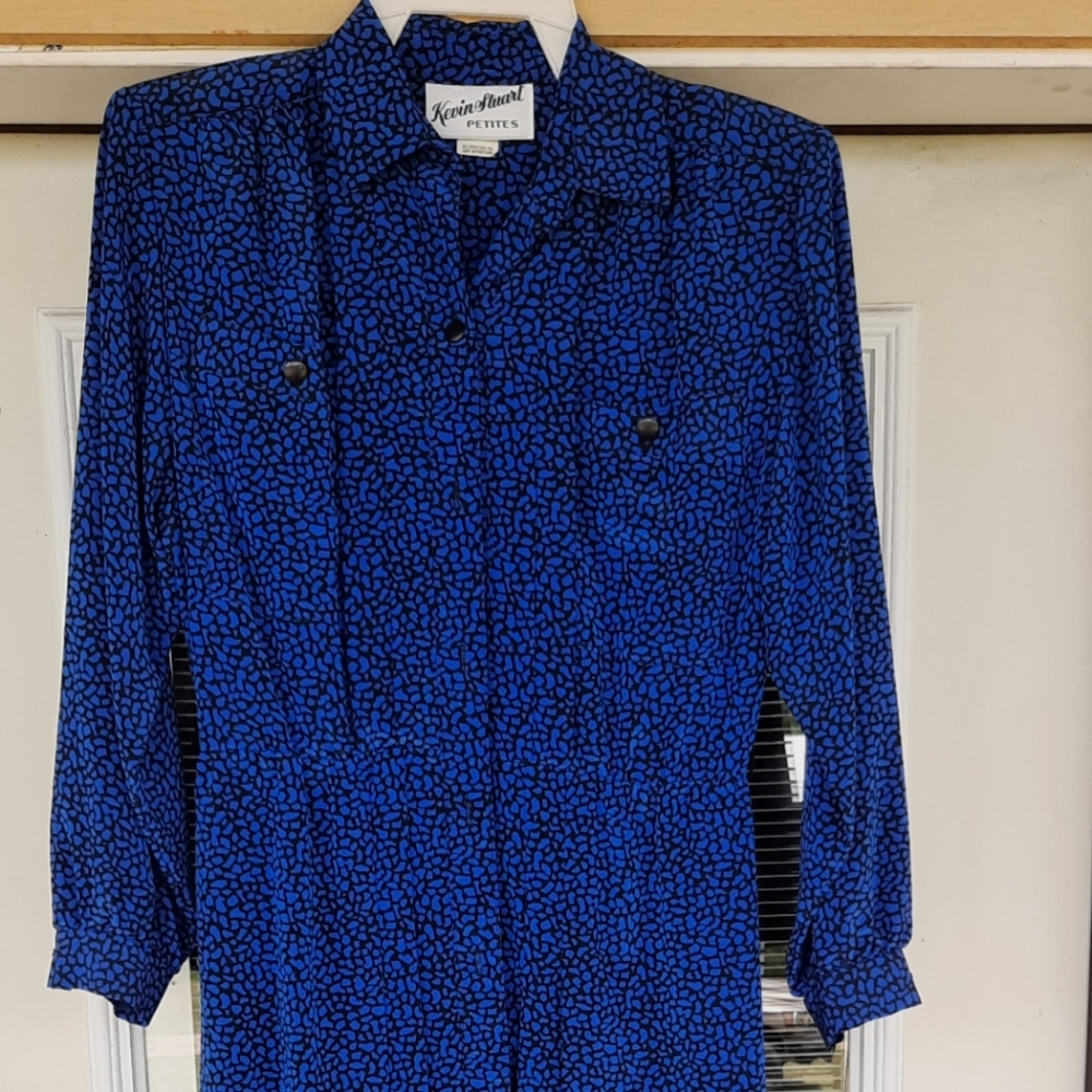 Kevin Stuart Blue & Black Dress
